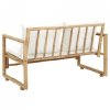 2-osobowa sofa ogrodowa z poduszkami, bambus