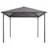 Altana ogrodowa z zadaszeniem, aluminiowa, 3 x 3 m, antracytowa