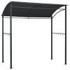 Altanka nad grill, 215x150x220 cm, antracytowa, stal