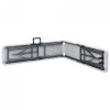 Składane ławki ogrodowe, 2 szt., 180 cm, HDPE, białe