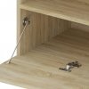 Szafki pod TV z LED, 2 szt., dąb sonoma, 75x35x40 cm
