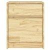 Szafki nocne, 2 szt., 40x31x50 cm, lite drewno sosnowe