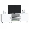 Szafka pod TV, biała, 150x30x50 cm, materiał drewnopochodny