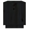 Szafka pod telewizor, czarna, 74x34x40 cm, lite drewno sosnowe