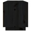 Szafka pod TV, czarna, 80x35x40,5 cm, lite drewno sosnowe