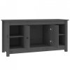 Szafka pod telewizor, szara, 103x36,5x52 cm, drewno sosnowe