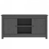 Szafka pod telewizor, szara, 103x36,5x52 cm, drewno sosnowe