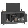 Szafka pod telewizor, szara, 103x36,5x52 cm, drewno sosnowe