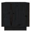 Szafki nocne, 2 szt., czarne, 40x34x35 cm, lite drewno sosnowe