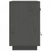Szafki nocne, 2 szt., szare, 40x34x55 cm, lite drewno sosnowe