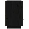 Szafki nocne, 2 szt., czarne, 40x34x55 cm, lite drewno sosnowe
