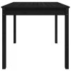 Stolik ogrodowy, czarny, 82,5x82,5x76 cm, lite drewno sosnowe