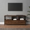 Szafka pod telewizor, brązowy dąb, 102x33x45 cm