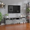 Szafka pod TV, szarość betonu, 150x30x44,5 cm