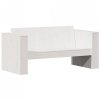 Sofa ogrodowa, 2-osobowa, biała, 134x60x62 cm, drewno sosnowe
