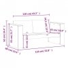 Sofa ogrodowa, 2-osobowa, 134x60x62 cm, lite drewno daglezjowe