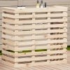 Stolik barowy do ogrodu, 113,5x50x103 cm, lite drewno sosnowe