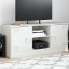 Szafka pod telewizor, biała, 99x39x44 cm, stalowa
