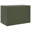 Szafka pod telewizor, oliwkowa, 67x39x44 cm, stalowa
