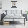 Szafki nocne, 2 szt., antracytowe, 34,5x39x62 cm, stal