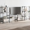Szafka pod TV, szary dąb sonoma, 206,5x28,5x95 cm