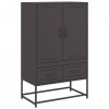 Szafka, czarna, 68x39x111,5 cm, stal