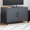 Szafka RTV, antracytowa, 68x39x43,5 cm, stal