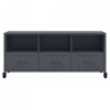 Szafka RTV, antracytowa, 100,5x39x43,5 cm, stal
