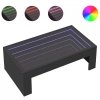 Stolik kawowy z LED Infinity, czarny, 90x50x30 cm