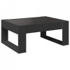 Stolik kawowy z LED Infinity, czarny, 70x53x30 cm