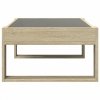 Stolik kawowy z LED Infinity, dąb sonoma, 90x53x30 cm