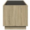 Stolik kawowy z LED Infinity, dąb sonoma, 70x50x50 cm