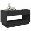 Stolik kawowy z LED Infinity, czarny, 90x50x50 cm