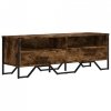 Szafka pod TV, przydymiony dąb, 122x34x41 cm