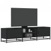 Szafka pod TV, czarna, 160x35x41 cm