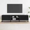 Szafka pod TV, czarna, 160x35x41 cm