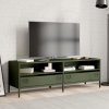 Szafka RTV, oliwkowa, 135x39x43,5 cm, stal walcowana na zimno