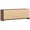 Szafka pod TV z LED, brązowy dąb, 139,5x34x50 cm