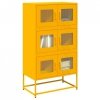 Komoda wysoka Musztardowo-żółta 68x39x123 cm Stal