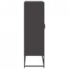 Szafka, czarna, 68x39x123 cm, stal