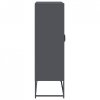 Komoda wysoka Antracyt 68x39x123 cm Stal