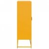 Komoda wysoka Musztardowo-żółta 68x39x123 cm Stal