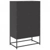 Szafka, czarna, 68x39x111,5 cm, stal