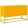 Szafka pod telewizor, musztardowa, 100,5x39x60,5 cm, stalowa