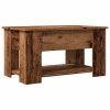Stolik kawowy Stare drewno 79x49x41 cm Drewno klejone