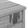 Półka ścienna z szufladami, szary dąb sonoma, 100x37,5x19 cm