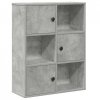 Regał, szarość betonu, 60x24x76,5 cm, materiał drewnopochodny
