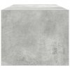 Szafki RTV 2 szt. Beton Szary 80x31x25,5 cm Drewno klejone