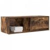 Szafki RTV 2 szt. Dąb wędzony 80x31x25,5 cm Drewno klejone