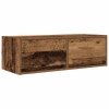 Szafki RTV 2 szt. Stare drewno 80x31x25,5 cm Drewno klejone